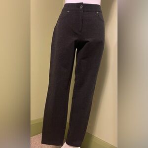 Chico's PETITE Dark Gray Knit Pants